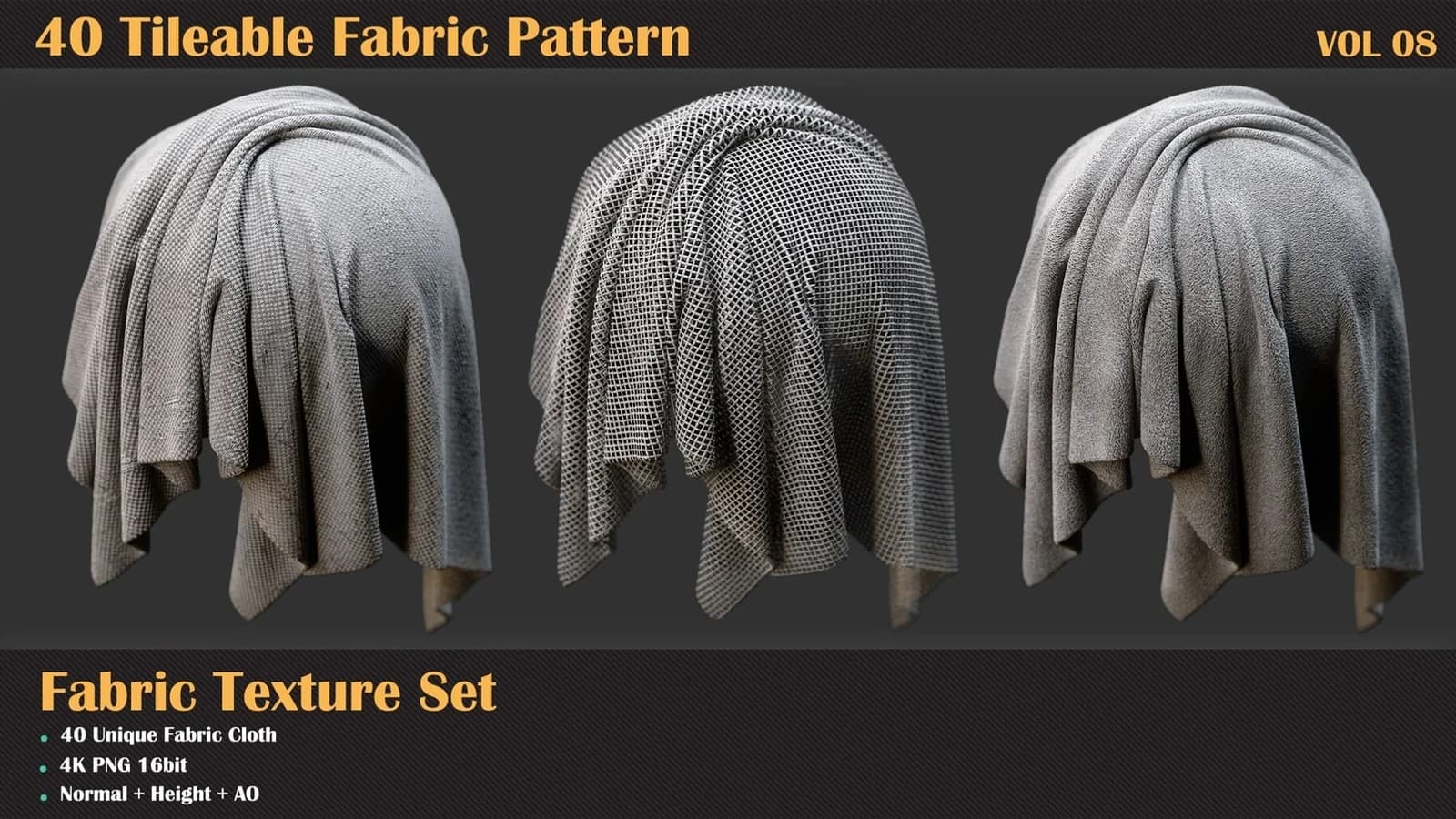 40 Tileable Fabric Pattern — VOL 08 — preview 3