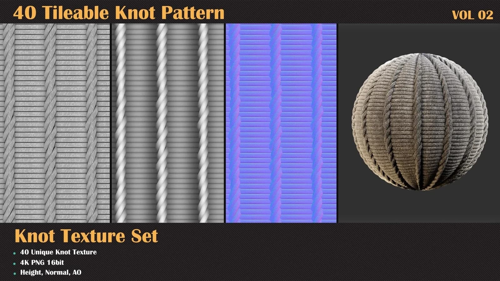 40 Tileable Knot Pattern — VOL 02 — preview 5