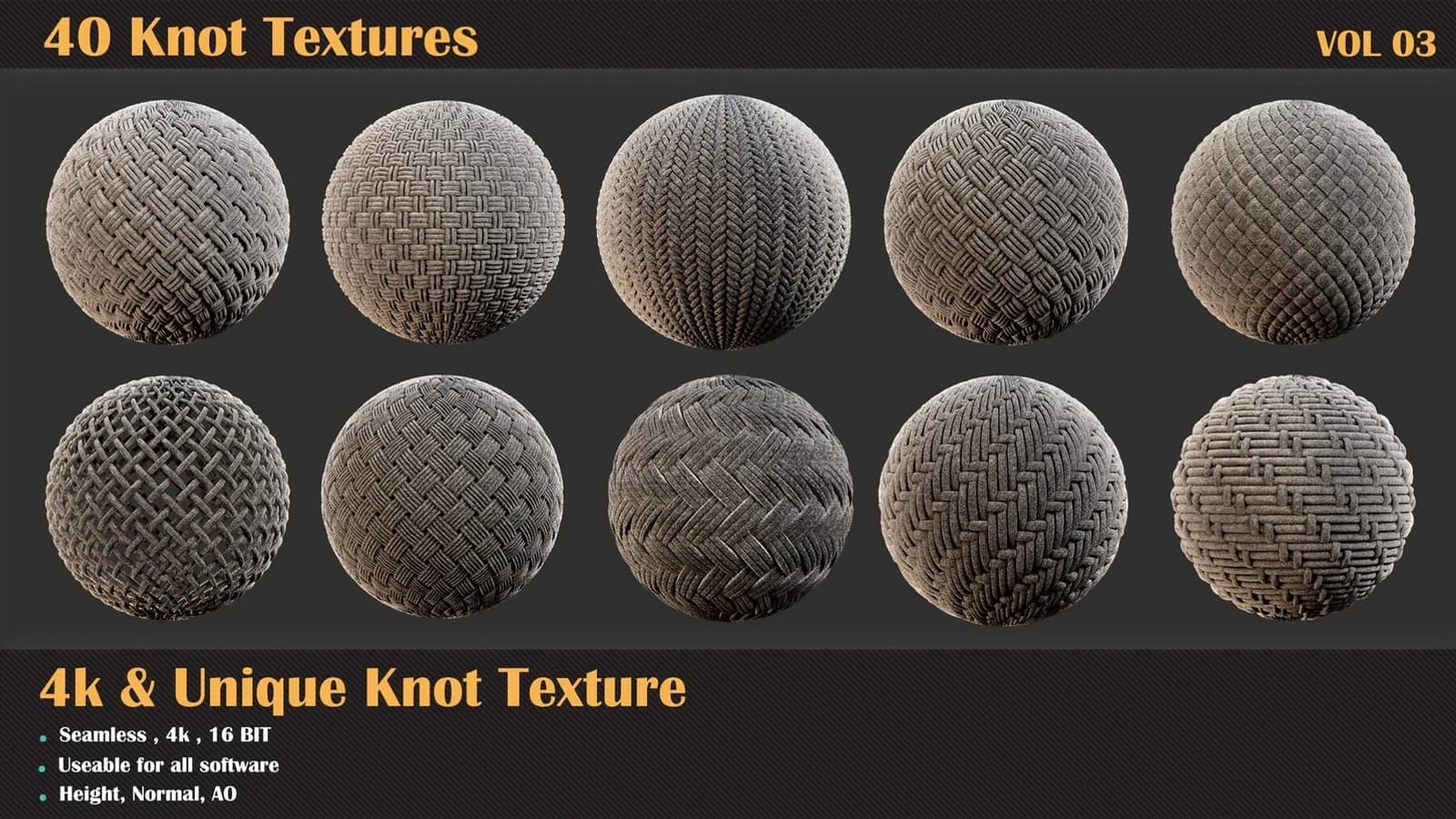 40 Tileable Knot Pattern — VOL 02 — preview 6
