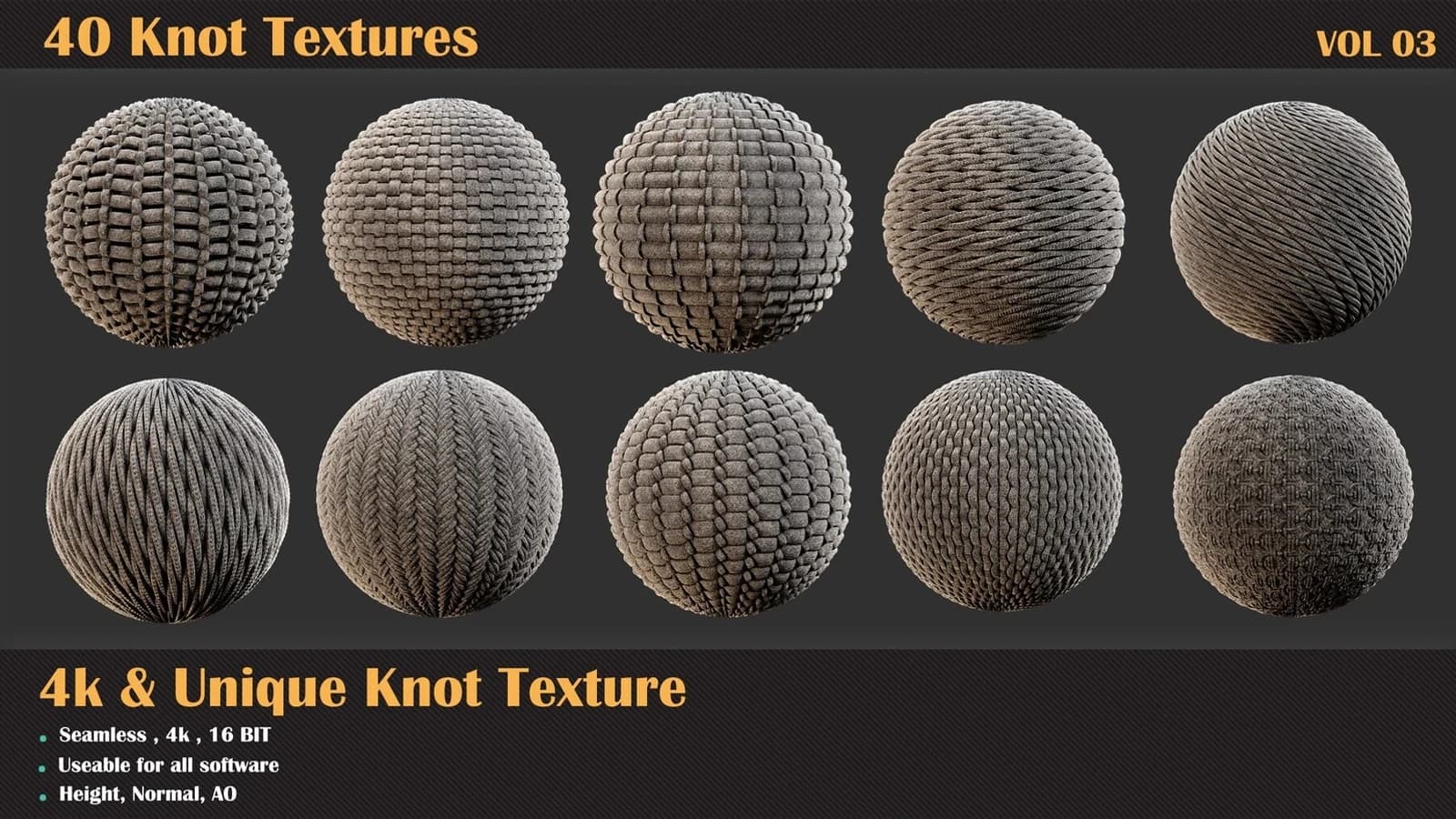 40 Tileable Knot Pattern — VOL 02 — preview 8