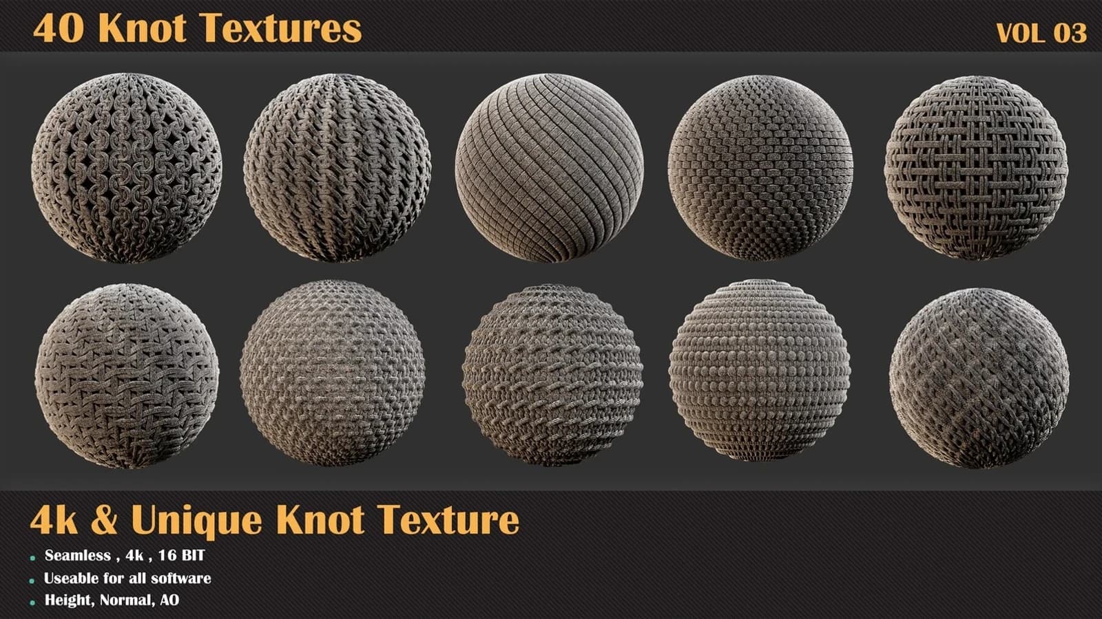 40 Tileable Knot Pattern — VOL 02 — preview 9