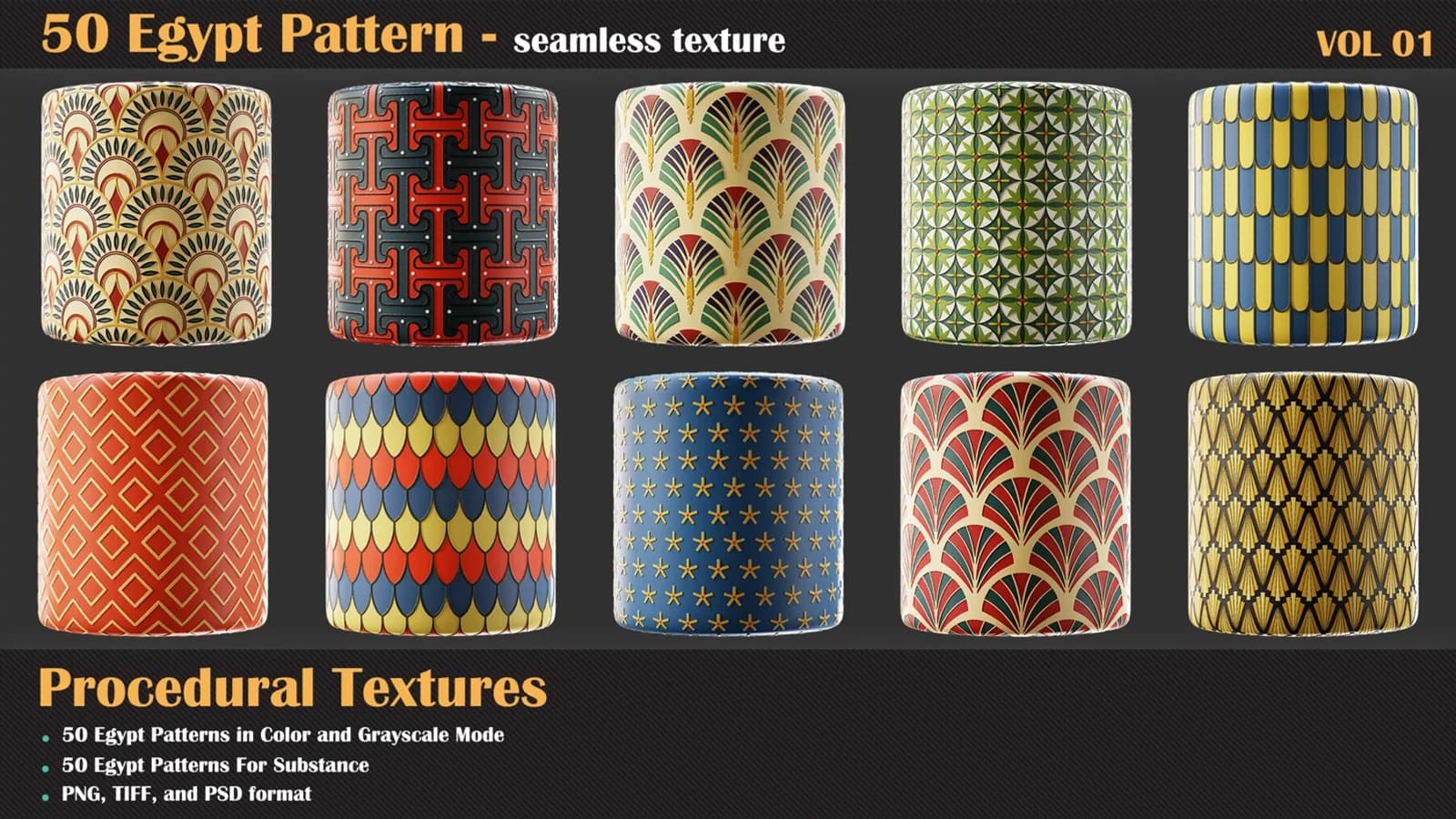 50 Egypt Pattern — preview 3