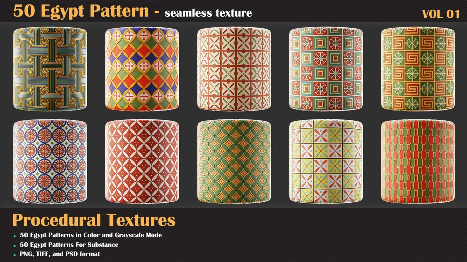 50 Egypt Pattern — preview 6