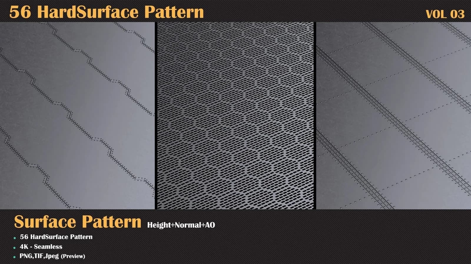 56 Hardsurface Pattern — VOL 03 — preview 2