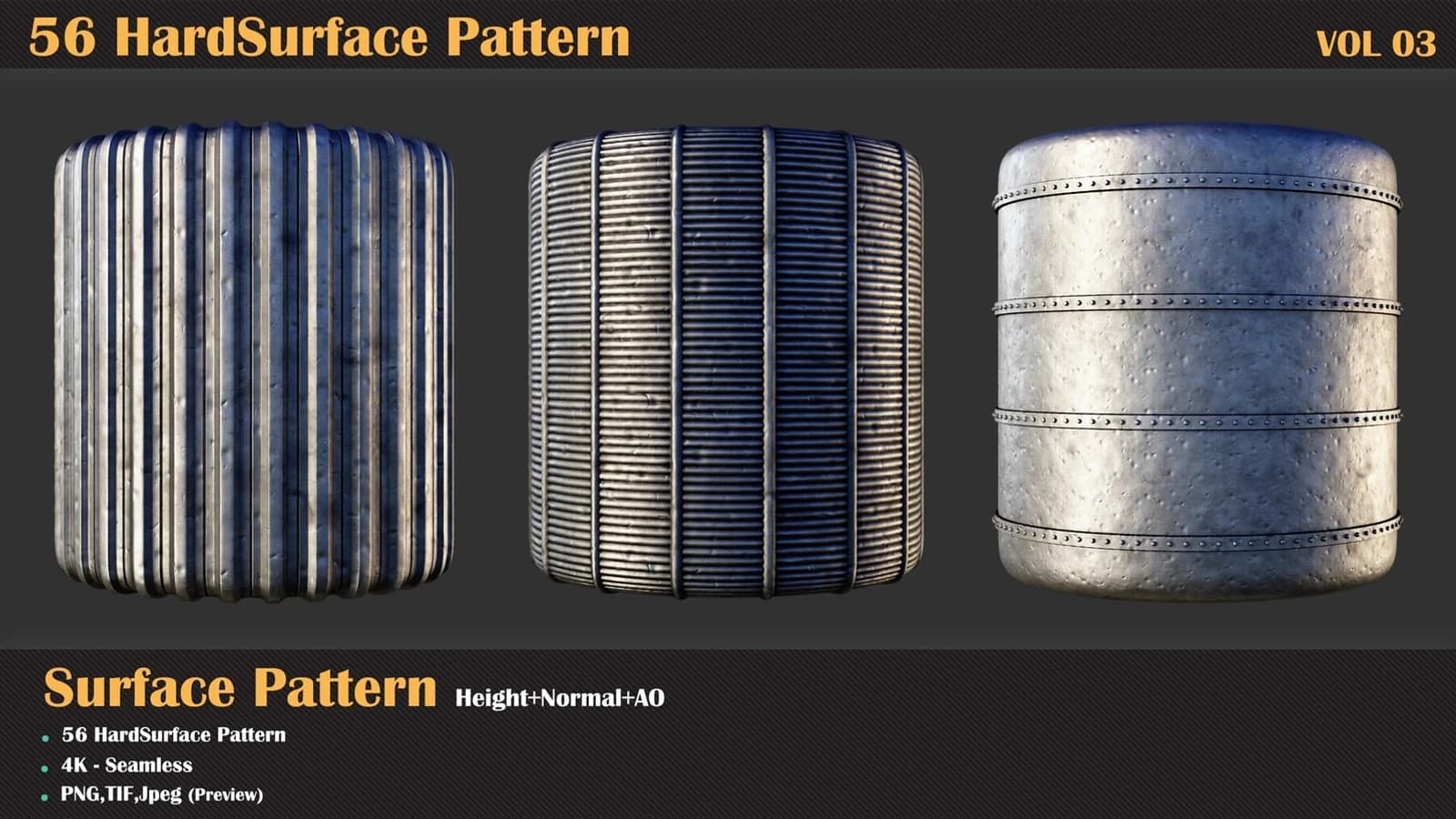 56 Hardsurface Pattern — VOL 03 — preview 3