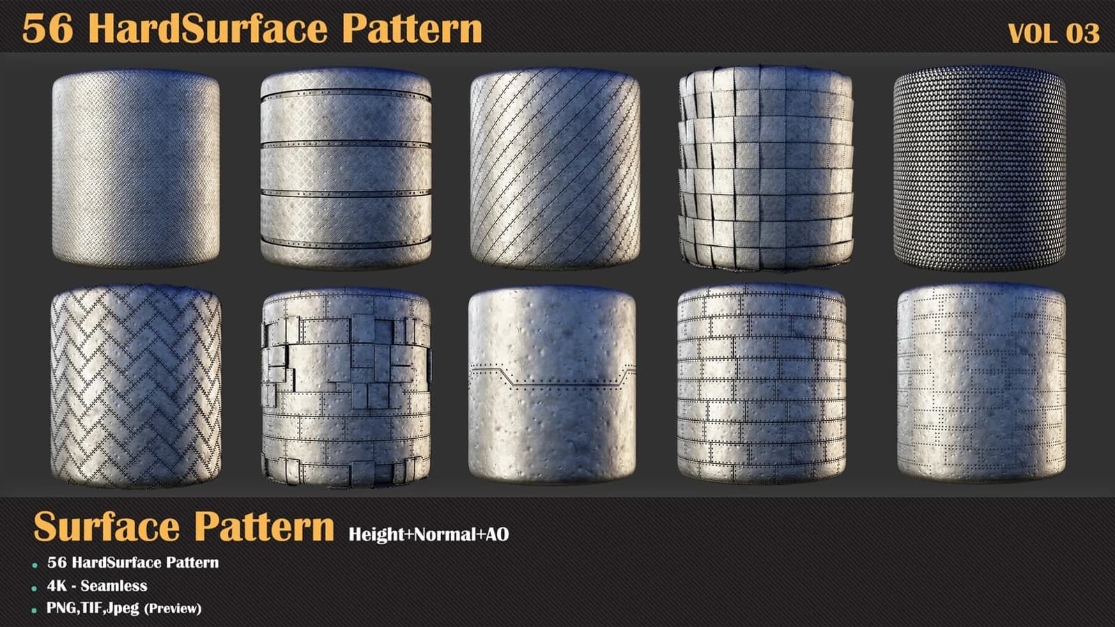 56 Hardsurface Pattern — VOL 03 — preview 6