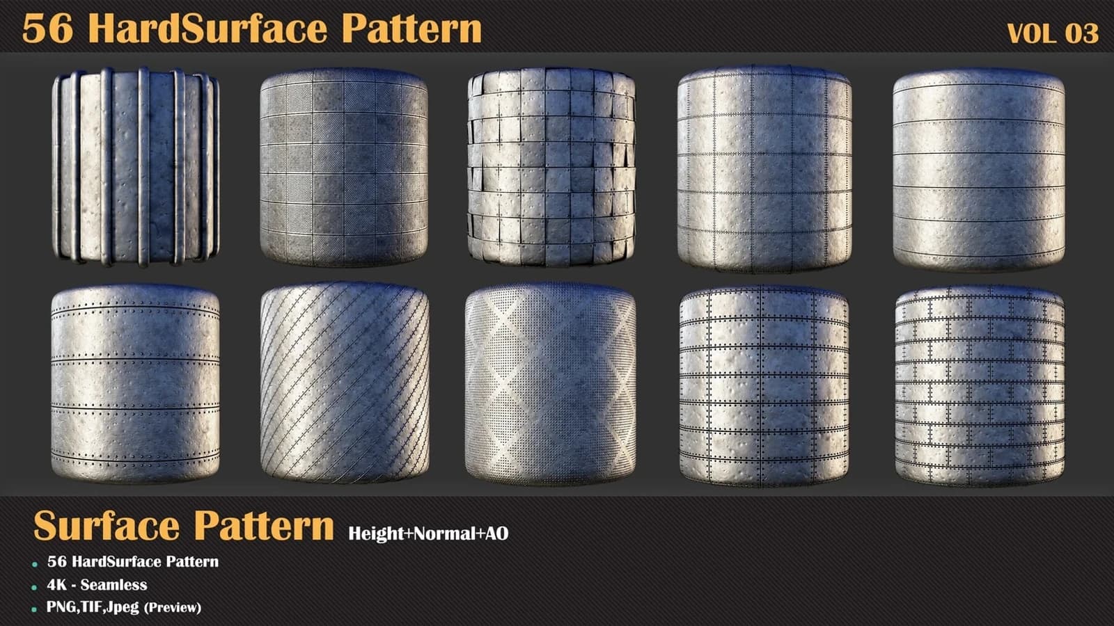 56 Hardsurface Pattern — VOL 03 — preview 7