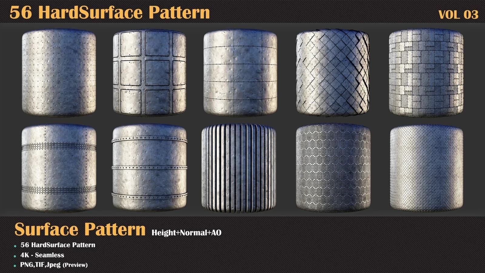 56 Hardsurface Pattern — VOL 03 — preview 8