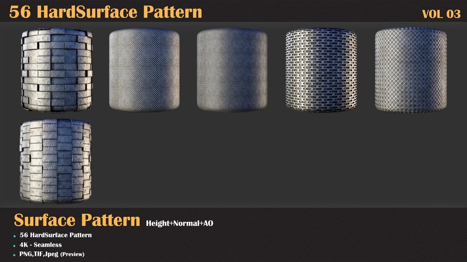 56 Hardsurface Pattern — VOL 03 — preview 10