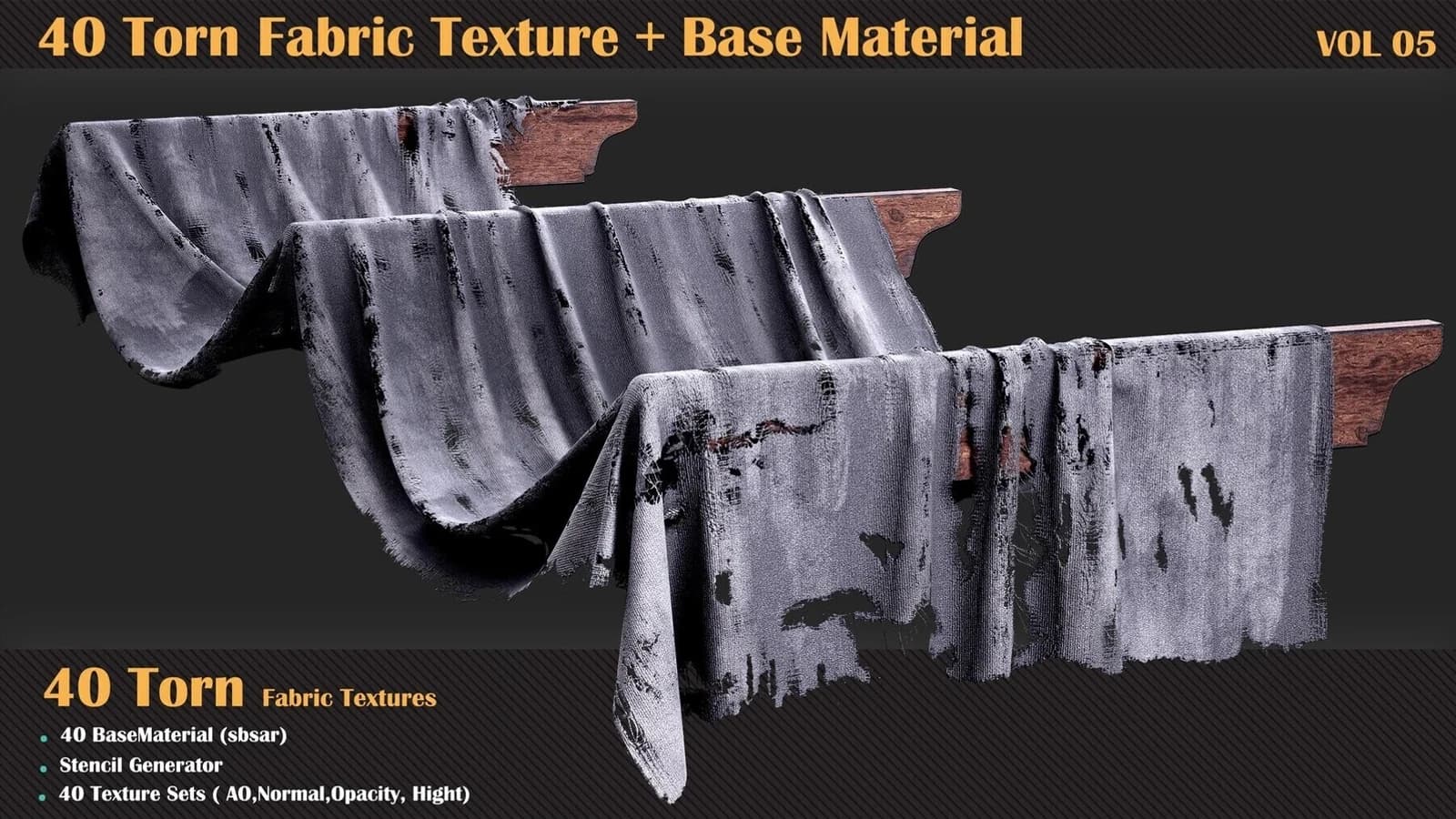 575 Fabric Patterns and Brush Tools (Fabric Bundle) — preview 4