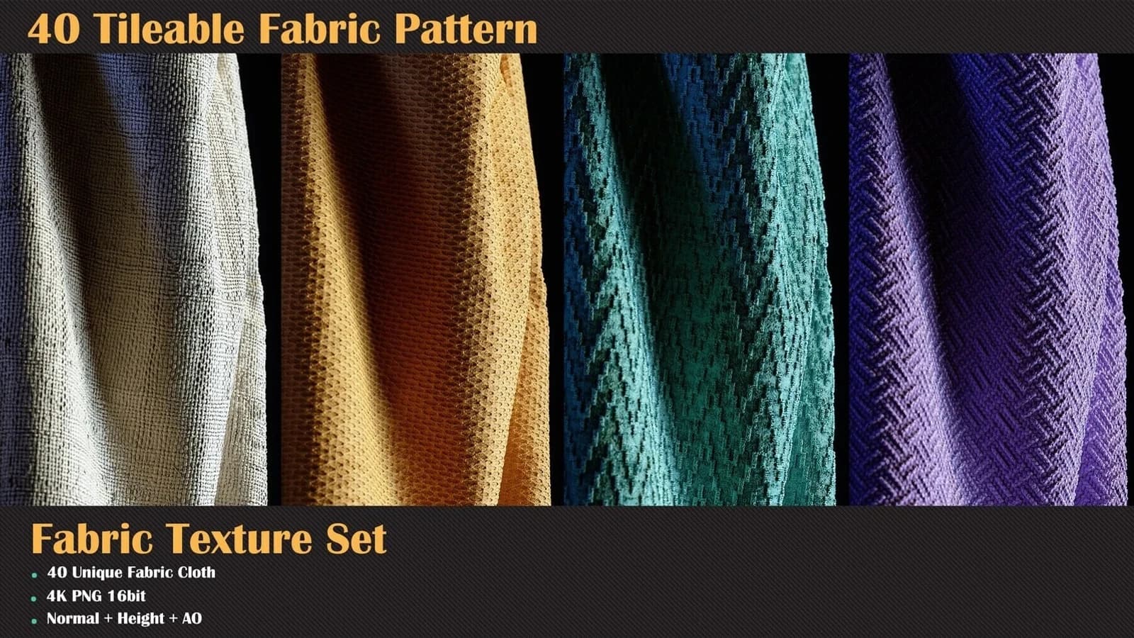 575 Fabric Patterns and Brush Tools (Fabric Bundle) — preview 9