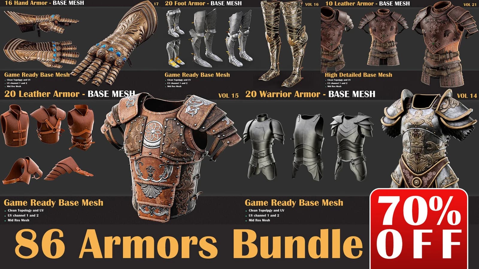 86 Armor Base Mesh Bundles