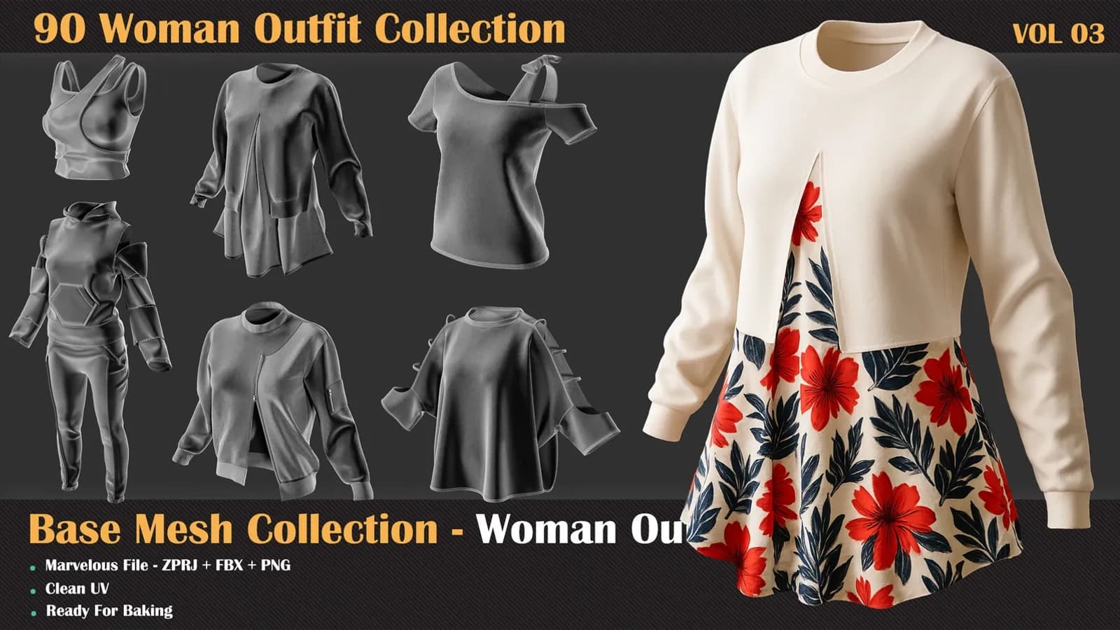 90 Woman Outfit Bundle — VOL 03
