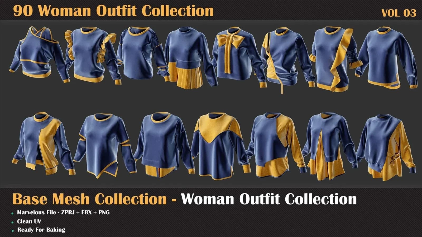 90 Woman Outfit Bundle — VOL 03 — preview 5