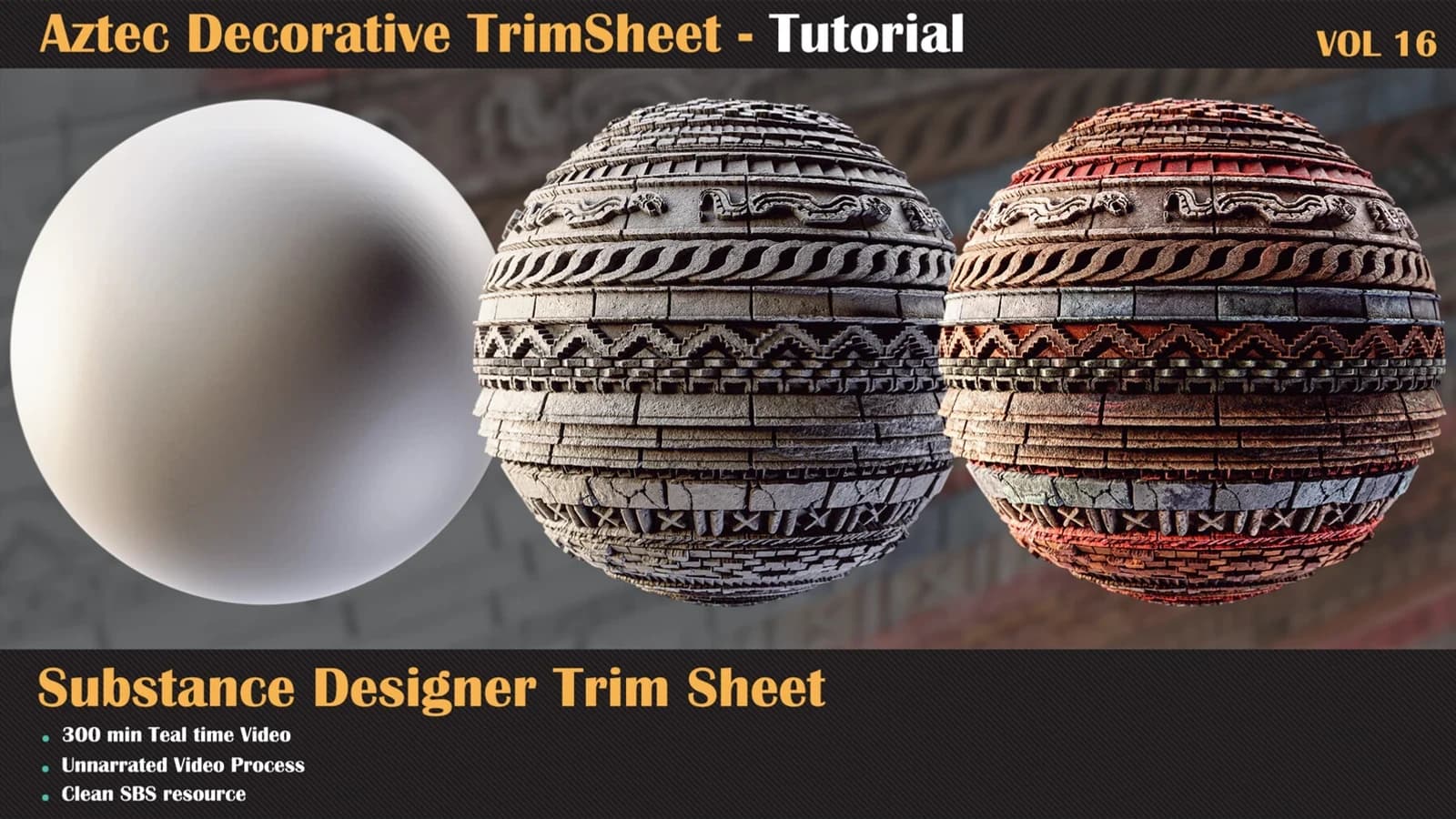 Aztec Trim Sheet Tutorial — VOL 16 — preview 2