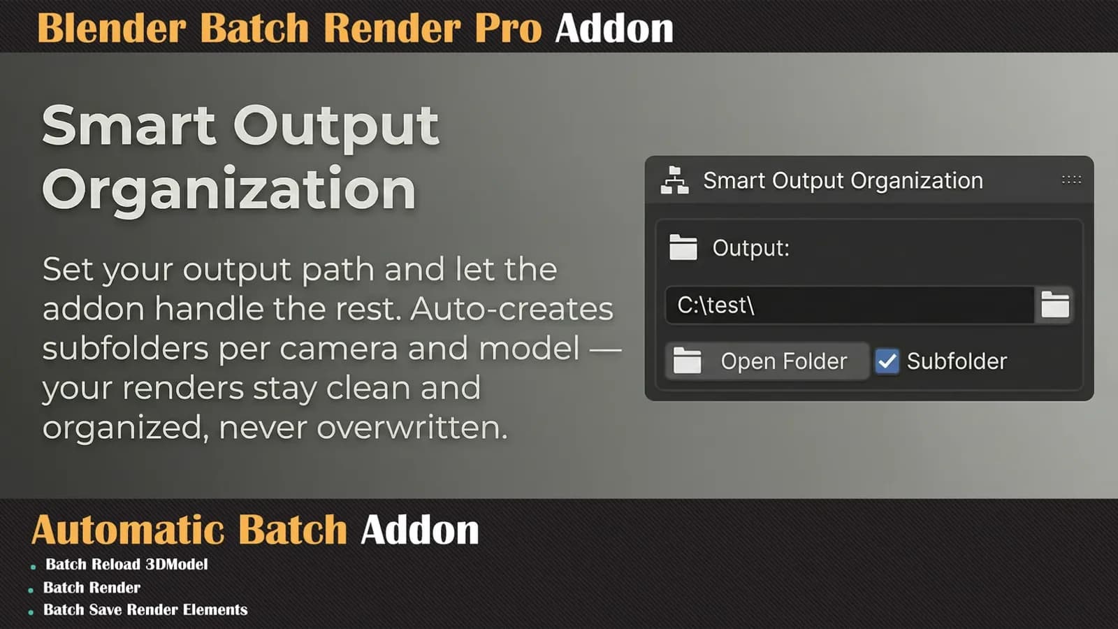 Blender Batch Render Pro Addon — preview 4