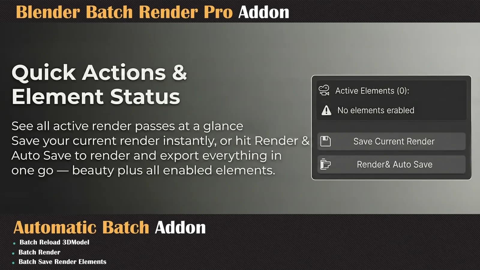 Blender Batch Render Pro Addon — preview 6