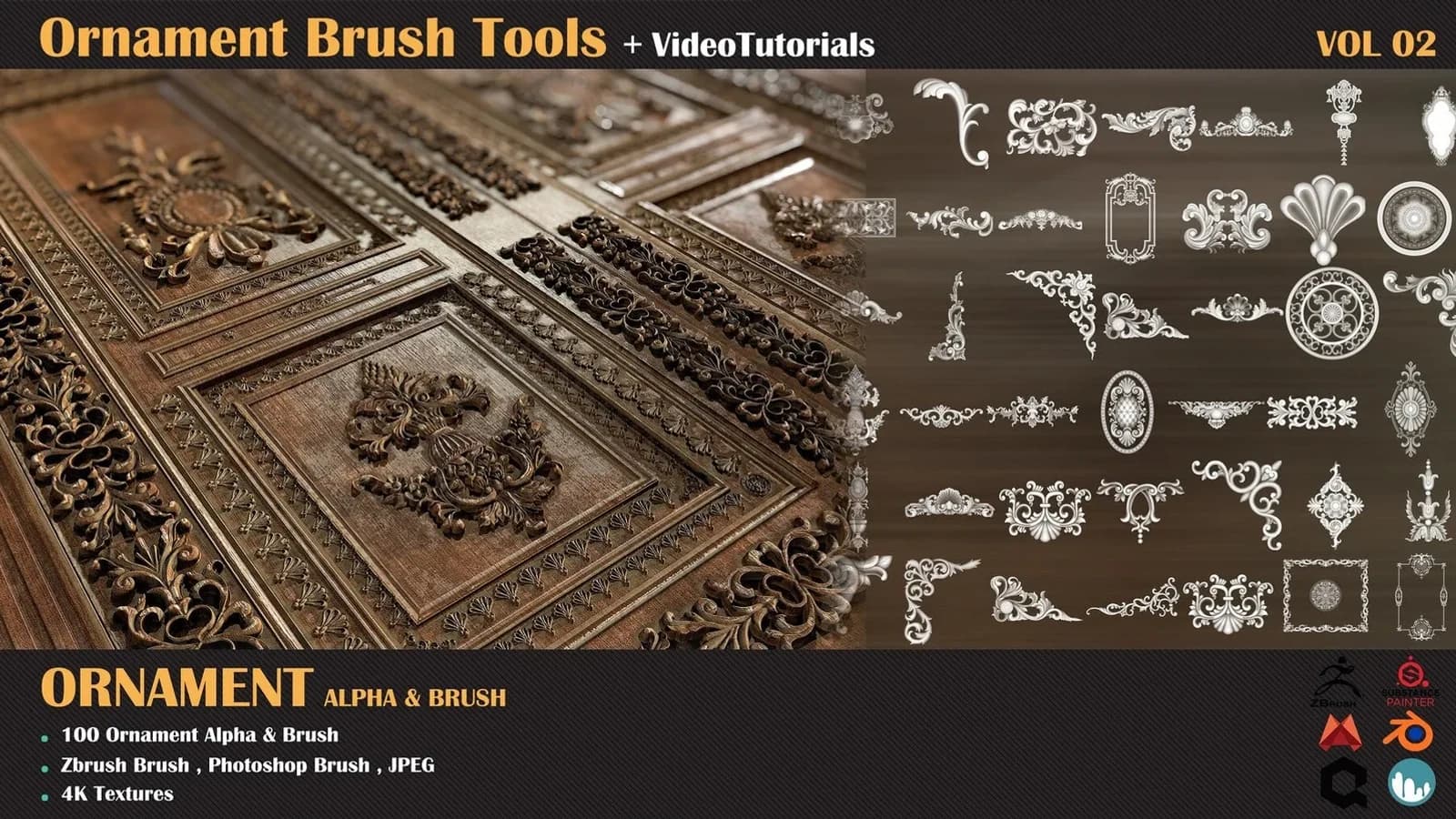 Brush Tools-Ornament — VOL 02+Tutorial
