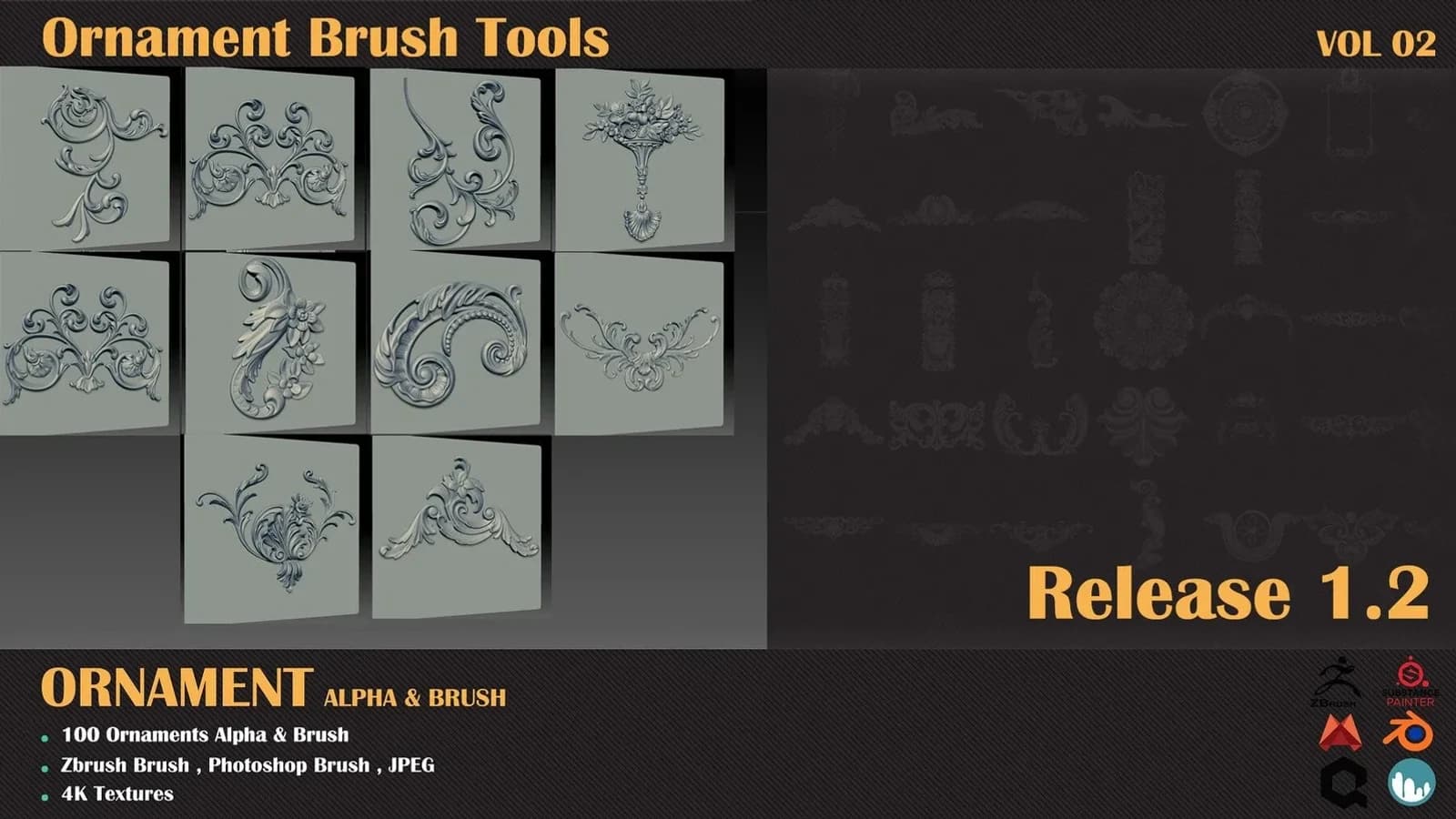 Brush Tools-Ornament — VOL 02+Tutorial — preview 5