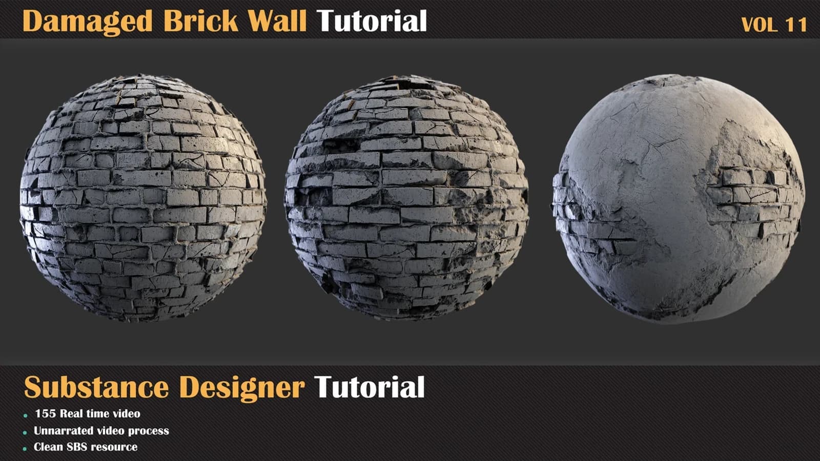 Damaged Brick Wall Tutorial — VOL 11 — preview 3