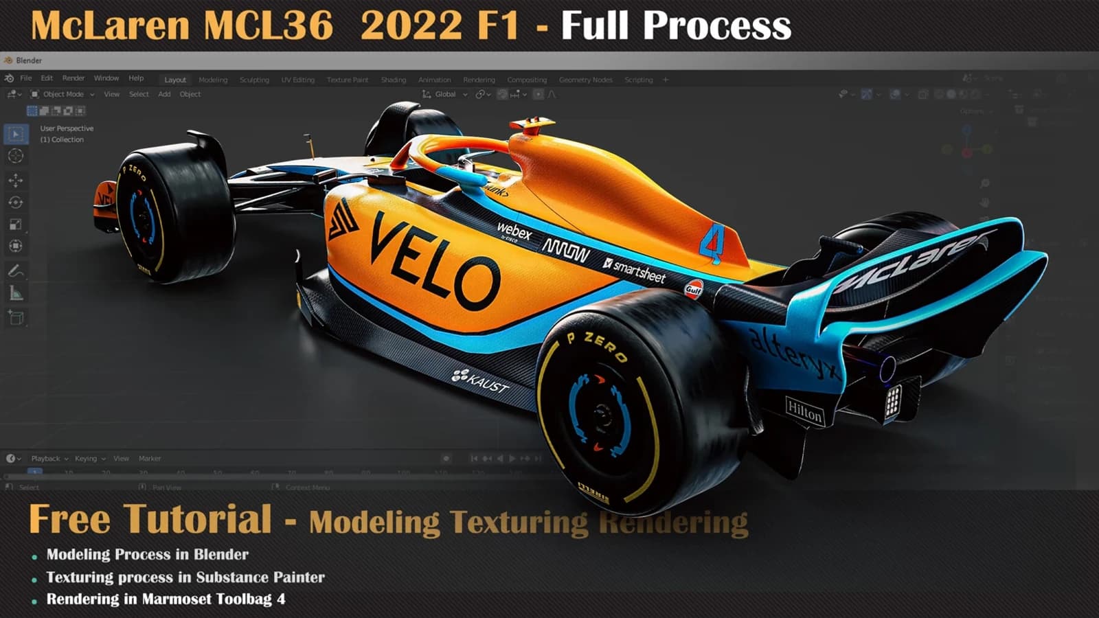 Free Tutorial - McLaren MCL36 Full Process — preview 3