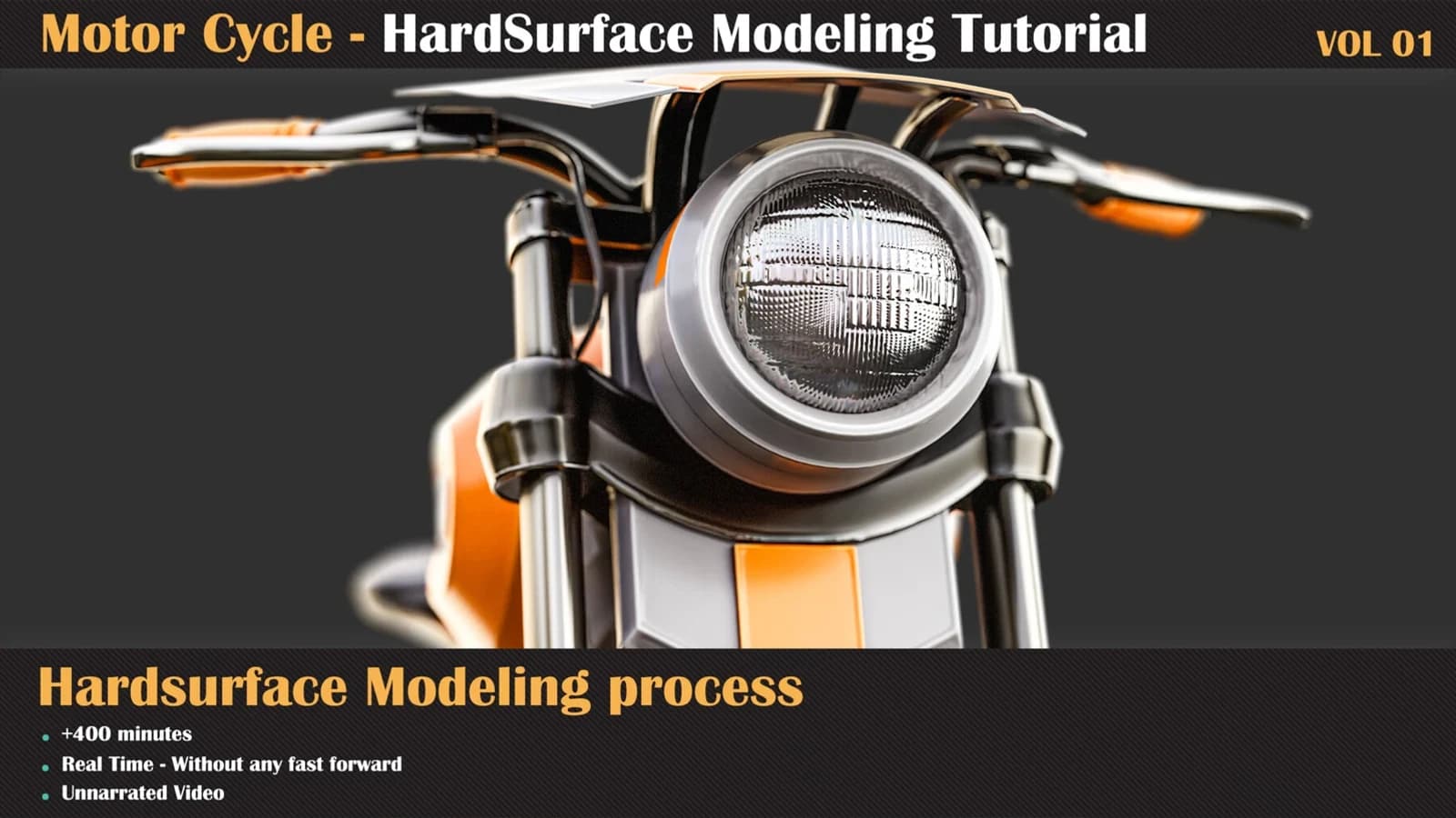 Hardsurface Tutorial Collection — VOL 01 - Motorcycle — preview 2