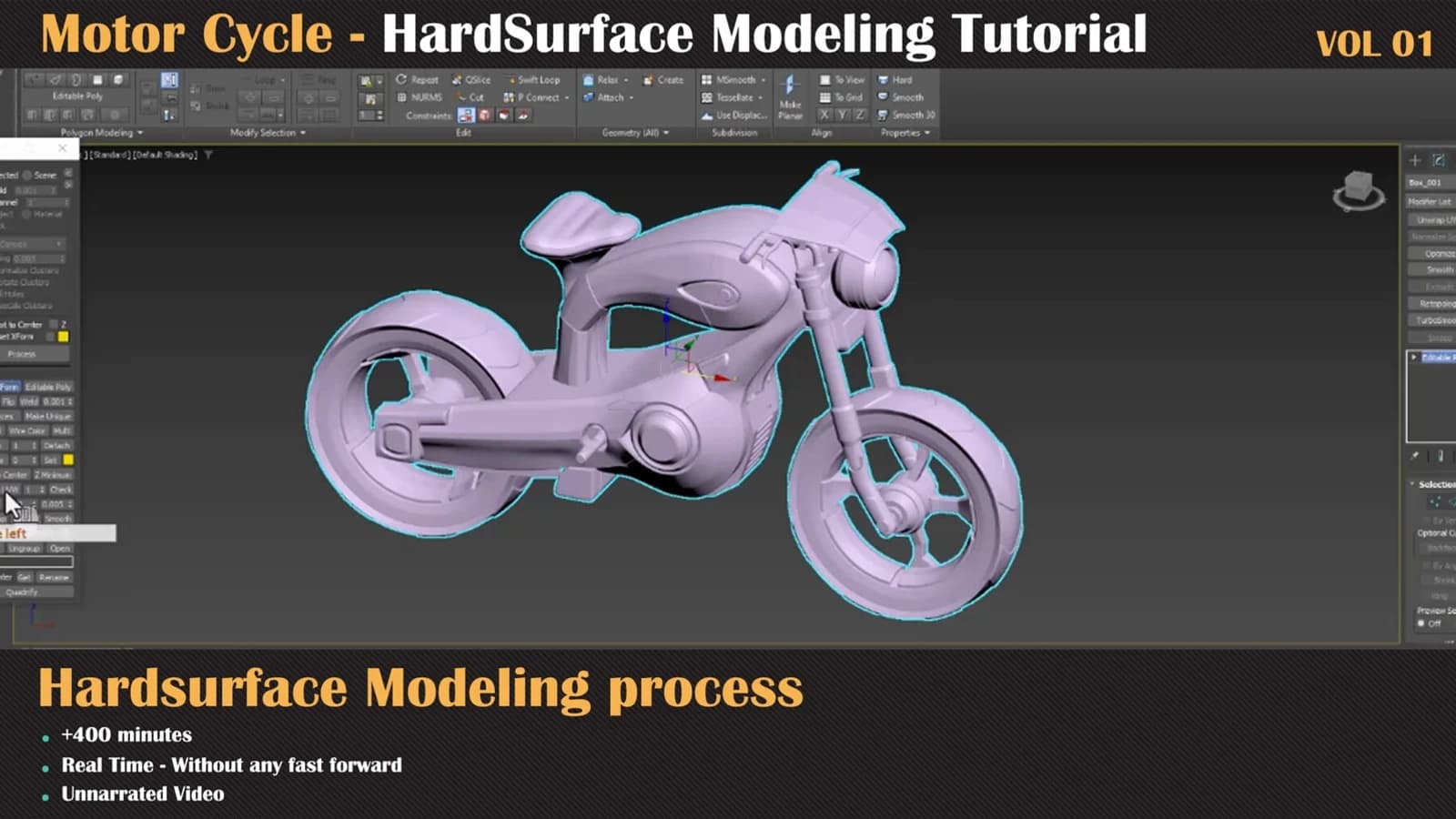 Hardsurface Tutorial Collection — VOL 01 - Motorcycle — preview 6