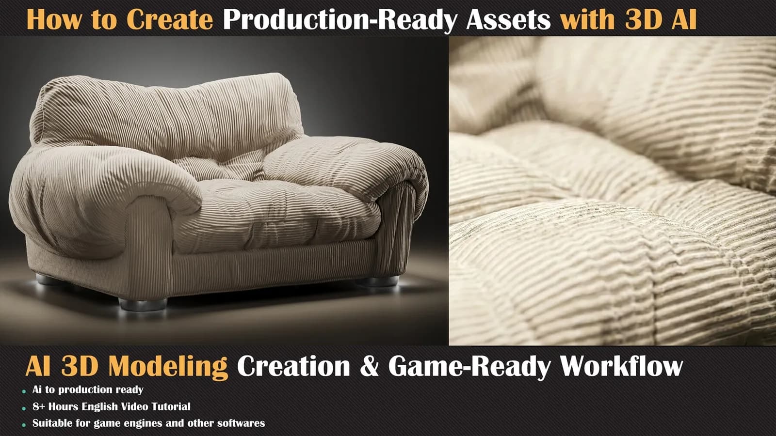 Master Course AI 3D Modeling Creation & Game-Ready Workflow — preview 4