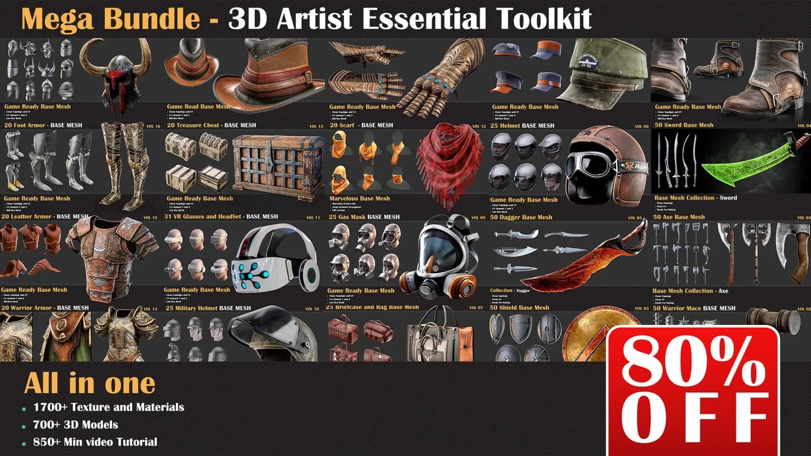 Mega Bundle 3DArtist Essential Toolkit — preview 5