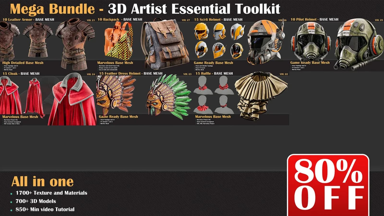 Mega Bundle 3DArtist Essential Toolkit — preview 6