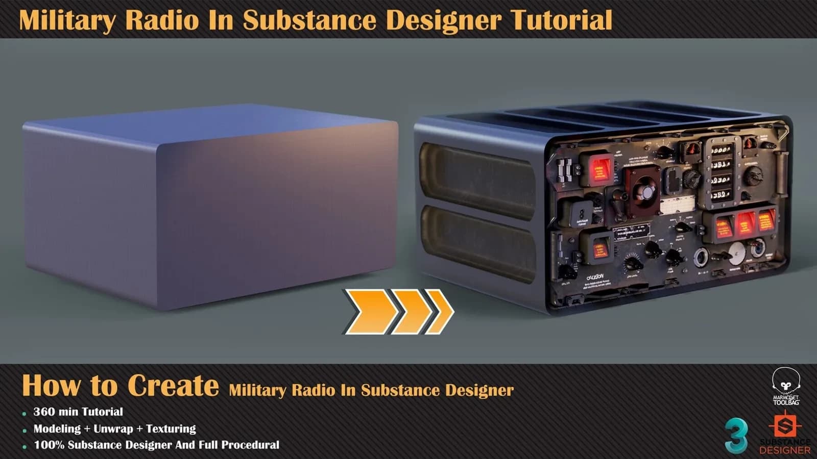 Military Radio In Substance Designer Tutorial
