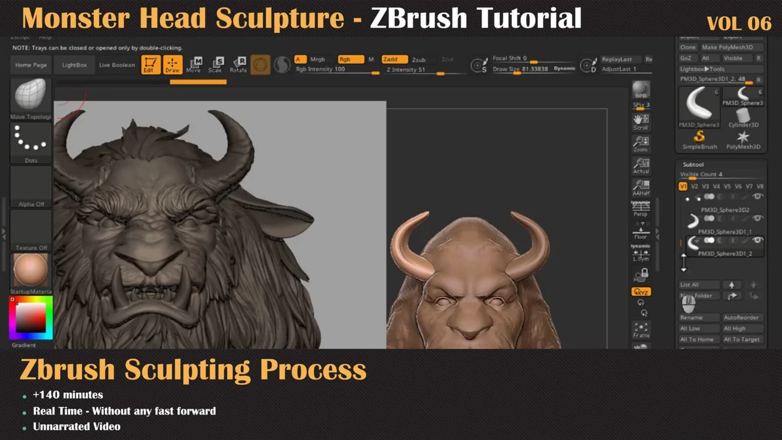 Monster Head - ZBrush Sculpture Series — VOL 06 — preview 4