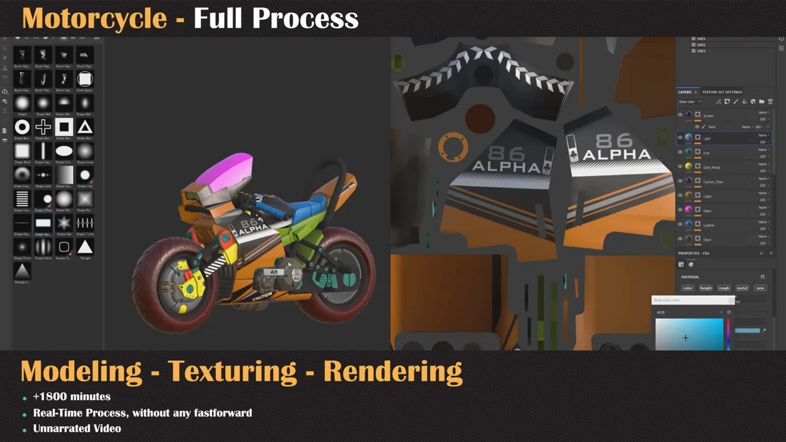 Motorcycle Tutorial Full Process — preview 5