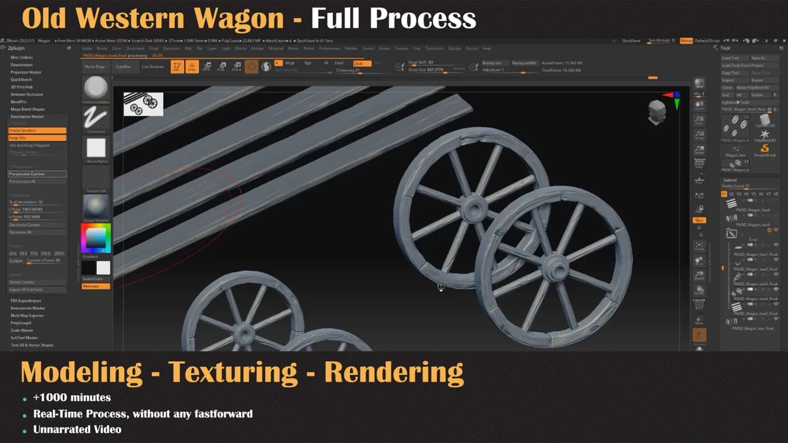Old Western Wagon Tutorial Full Process — preview 5