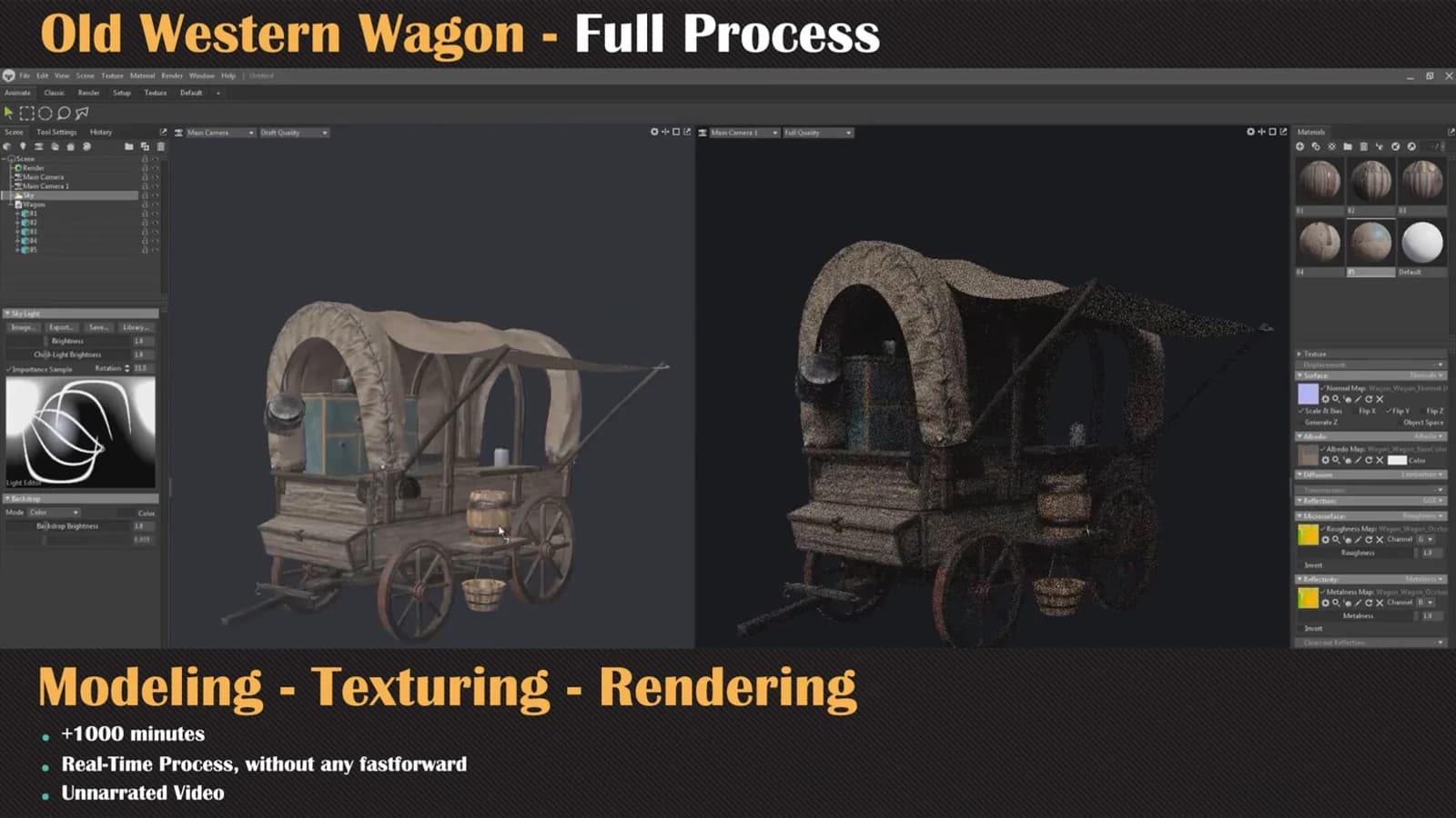 Old Western Wagon Tutorial Full Process — preview 7