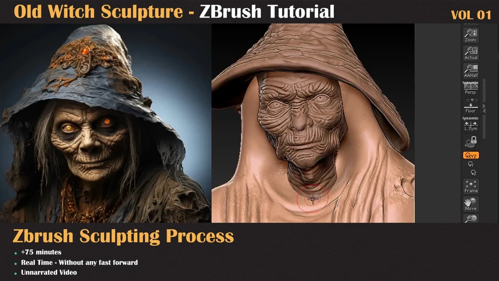 Old Witch - ZBrush Sculpture Series — VOL 01 — preview 4