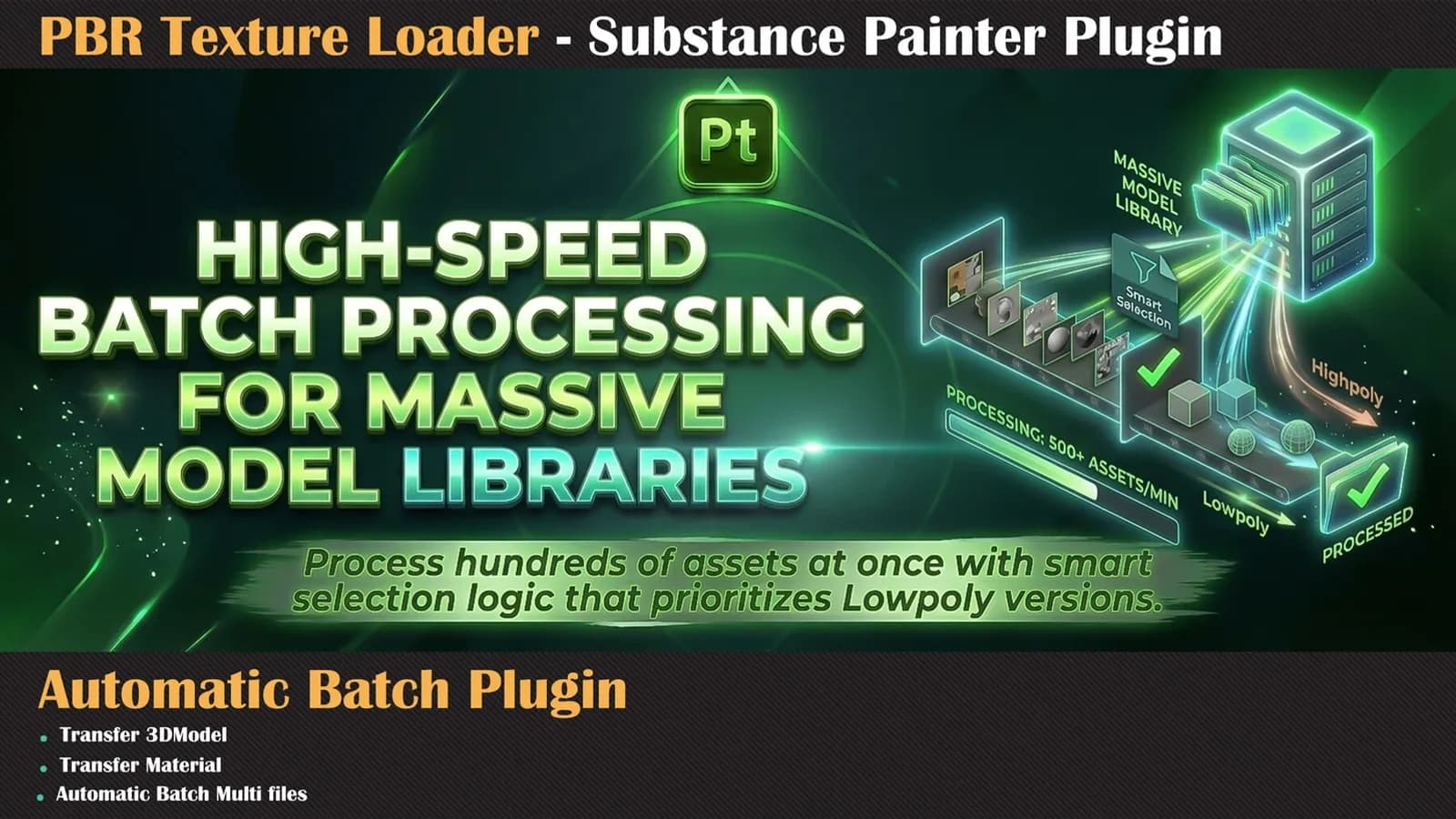 PBR Texture Loader - Substance Painter Plugin — preview 3
