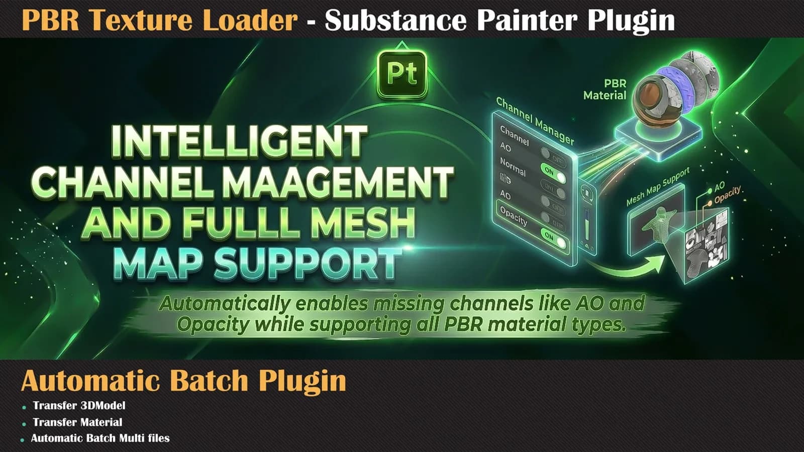 PBR Texture Loader - Substance Painter Plugin — preview 4