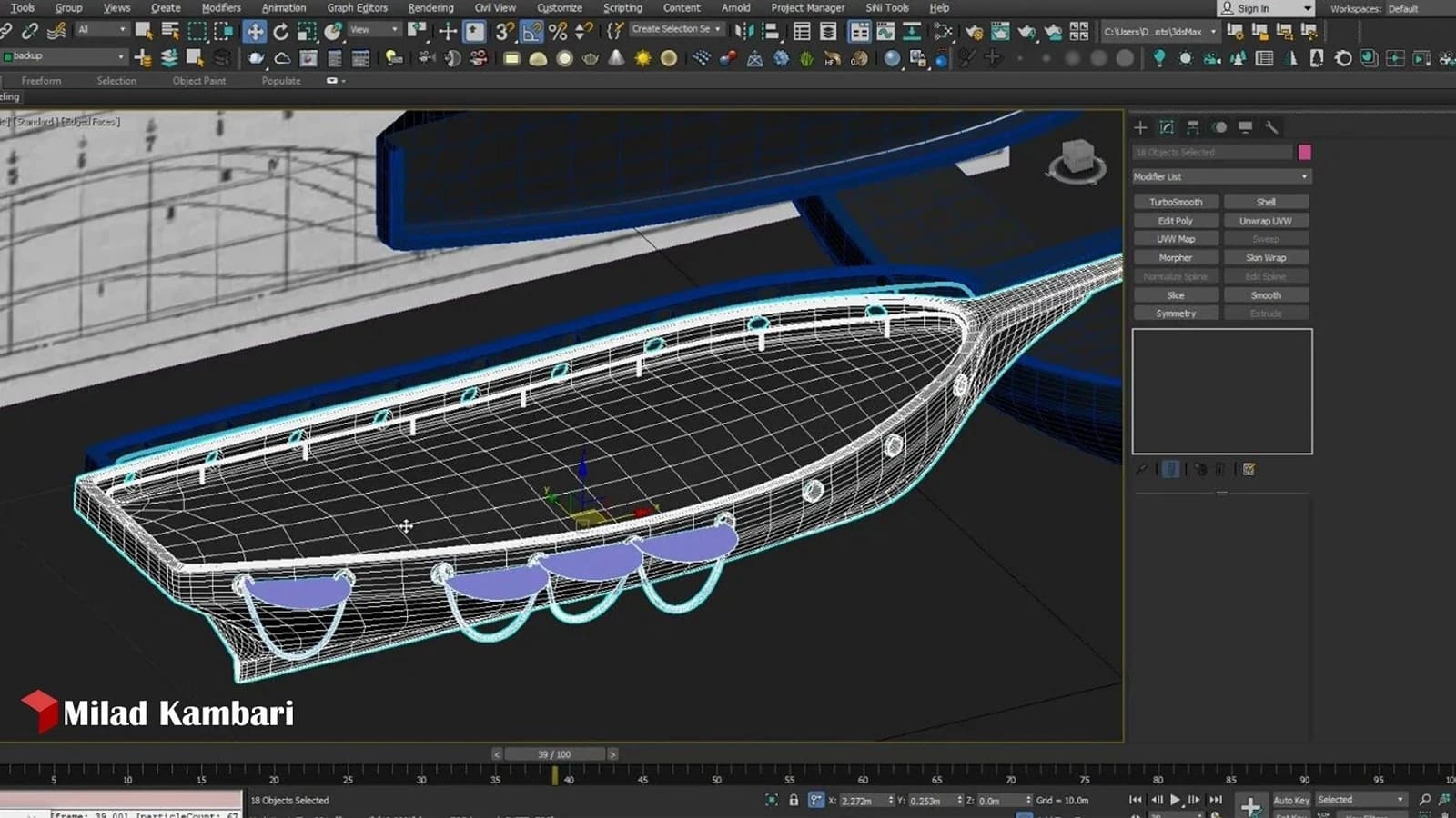 Sailing Boat Tutorial ( Modeling, Texturing, Lighting) — preview 4