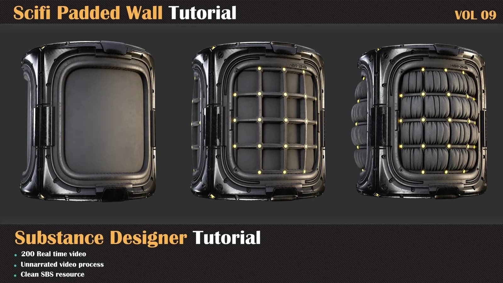 Scifi Padded Wall Tutorial — VOL 09 — preview 3