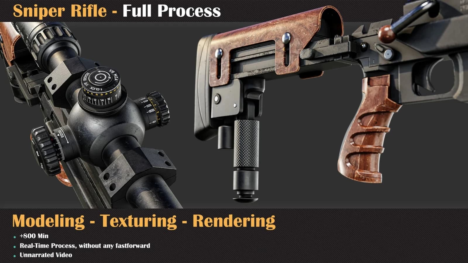 Sniper Rifle - Tutorial Full Process — preview 4