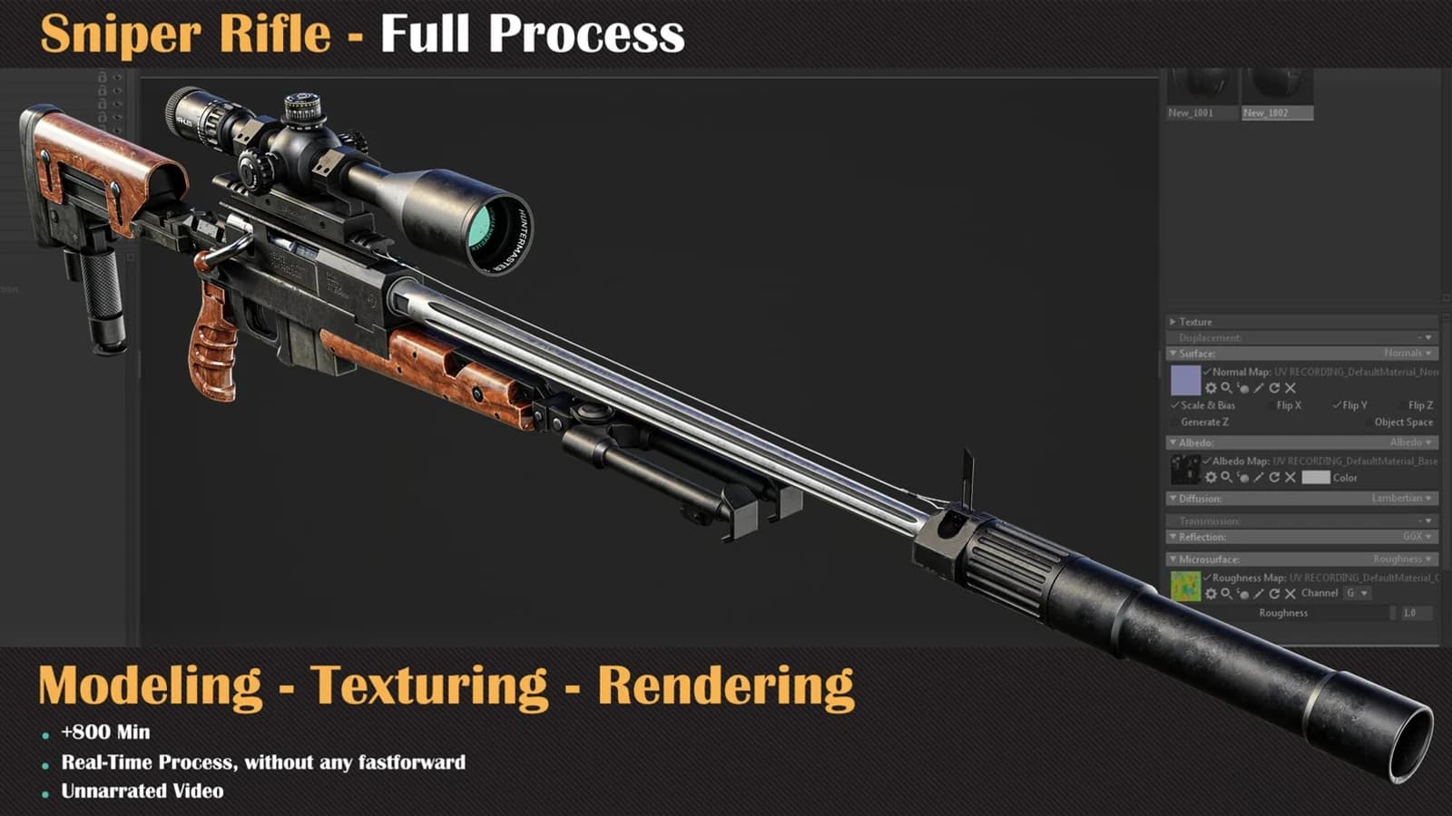 Sniper Rifle - Tutorial Full Process — preview 6