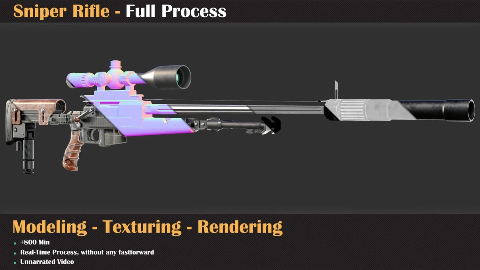 Sniper Rifle - Tutorial Full Process — preview 7