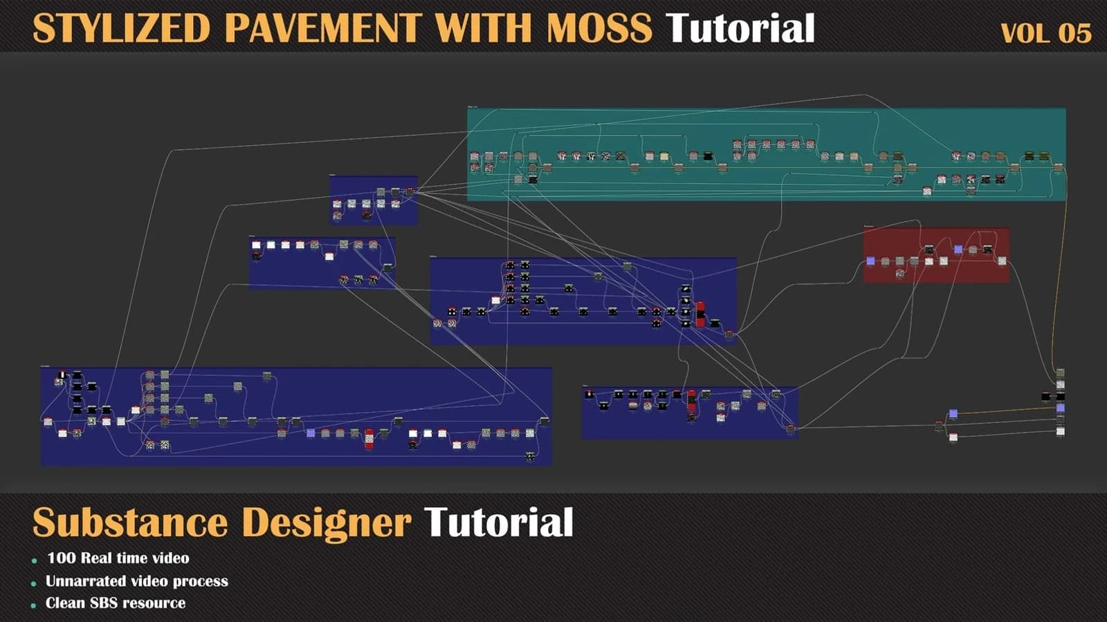 Stylized Pavement with Moss Tutorial — VOL 05 — preview 4