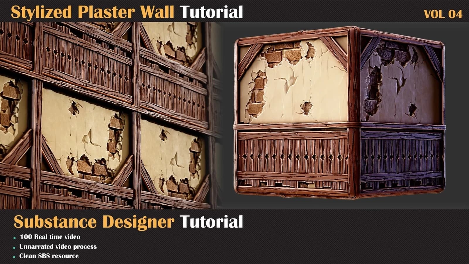 Stylized Plaster Wall Tutorial — VOL 04 — preview 3