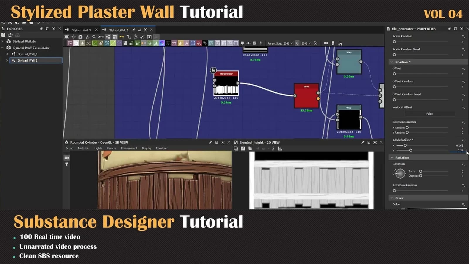Stylized Plaster Wall Tutorial — VOL 04 — preview 6