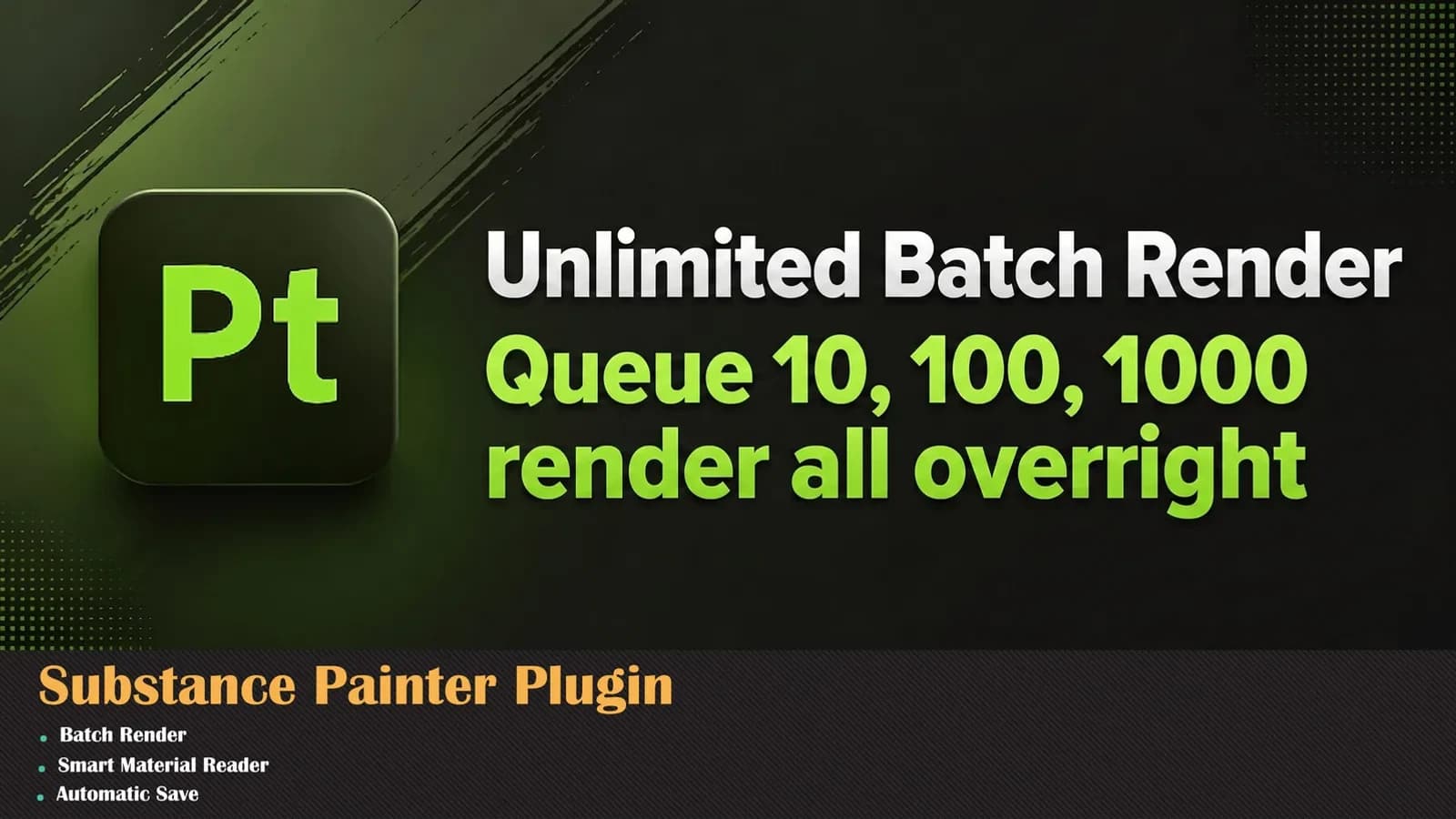 Substance Painter Batch Rendering Plugin — preview 2