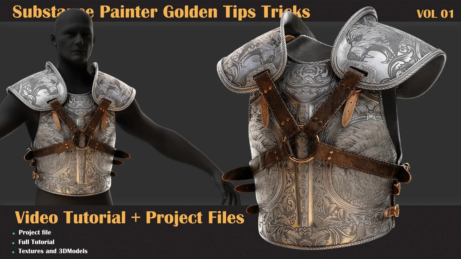 Substance Painter Golden Tips Tricks Tutorial+Project File — VOL 01 — preview 2