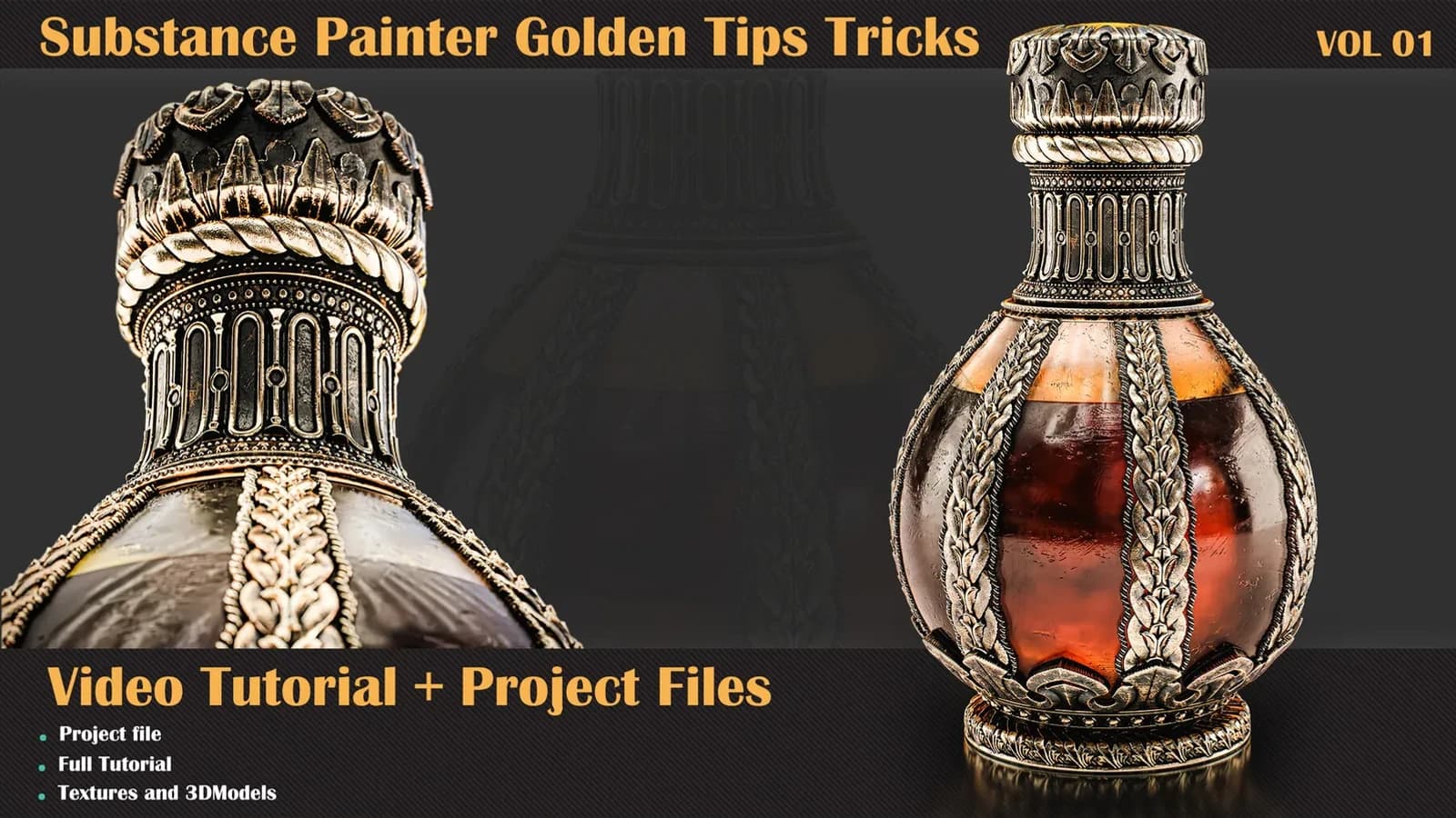 Substance Painter Golden Tips Tricks Tutorial+Project File — VOL 01 — preview 4