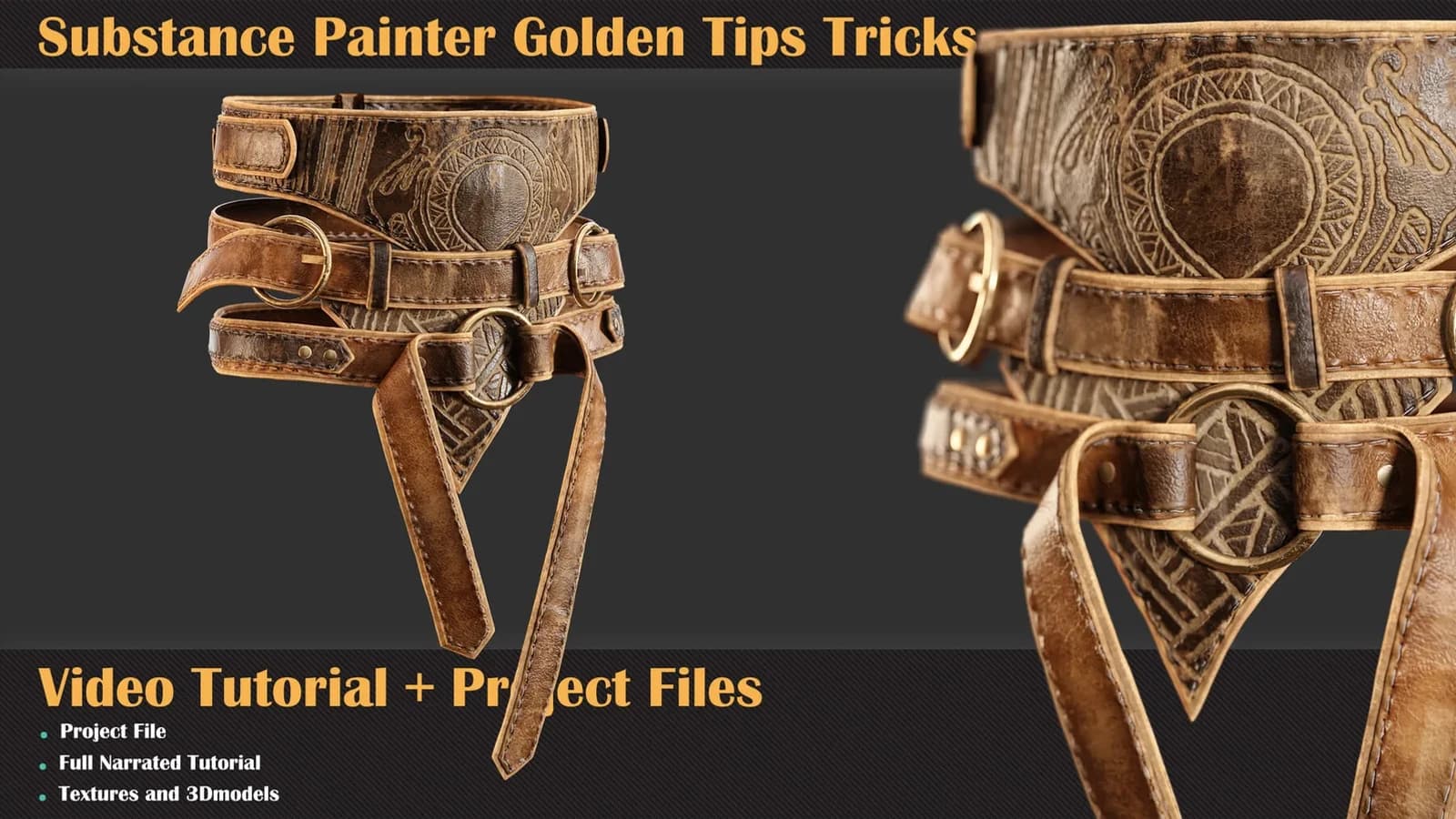 Substance Painter Golden Tips Tricks Tutorial+Project File — VOL 02 — preview 2